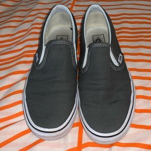Gray Slip On Vans Unisex